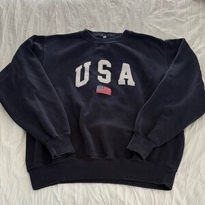 Brandy Melville USA Navy Crewneck